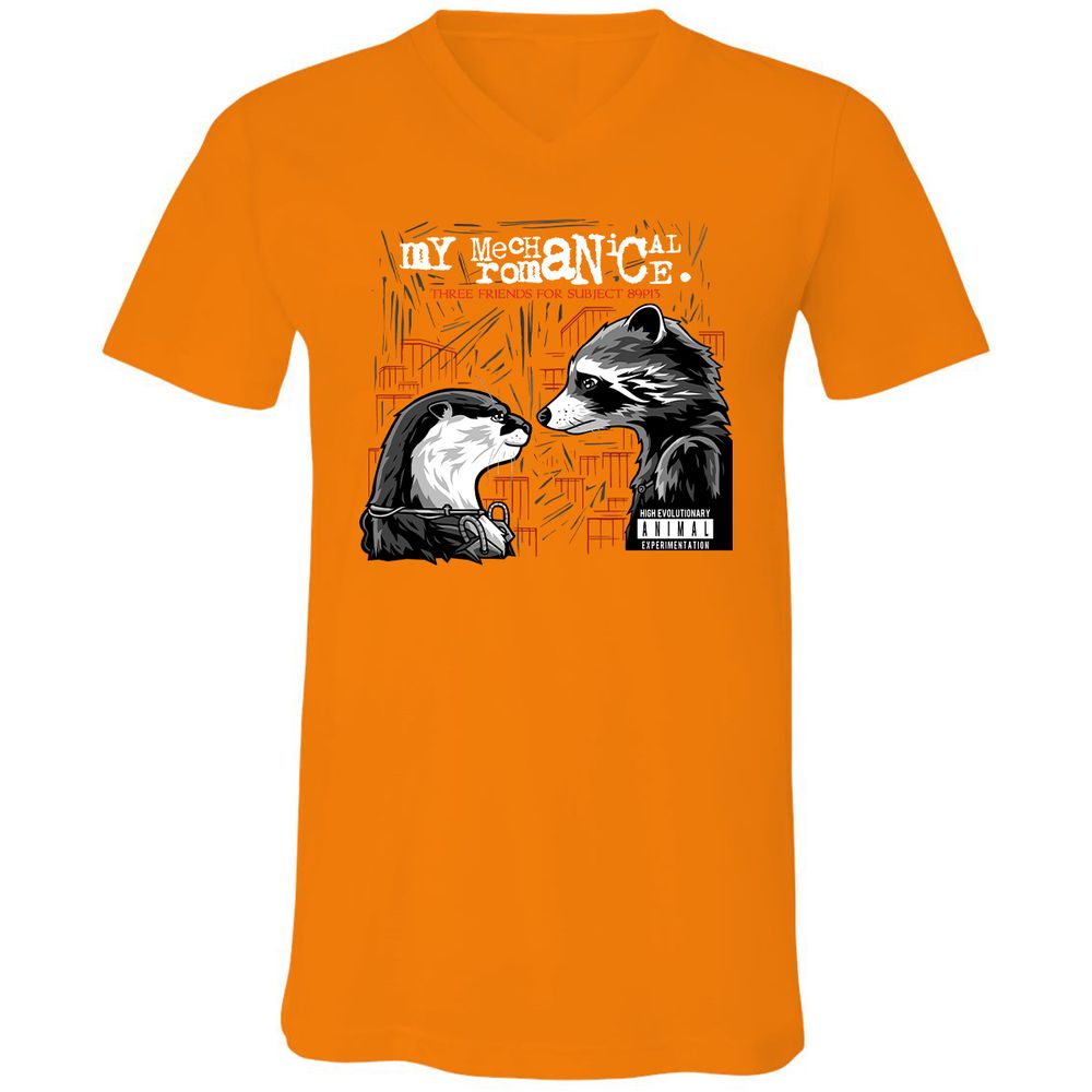 Unisex V-Neck T-Shirt - X85DGBJR - Orange - 11