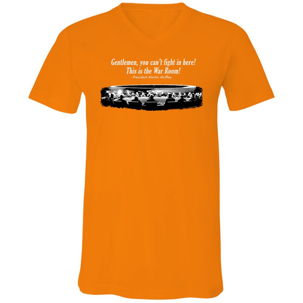 Unisex V-Neck T-Shirt - Y44U5G3Q - Orange - 11