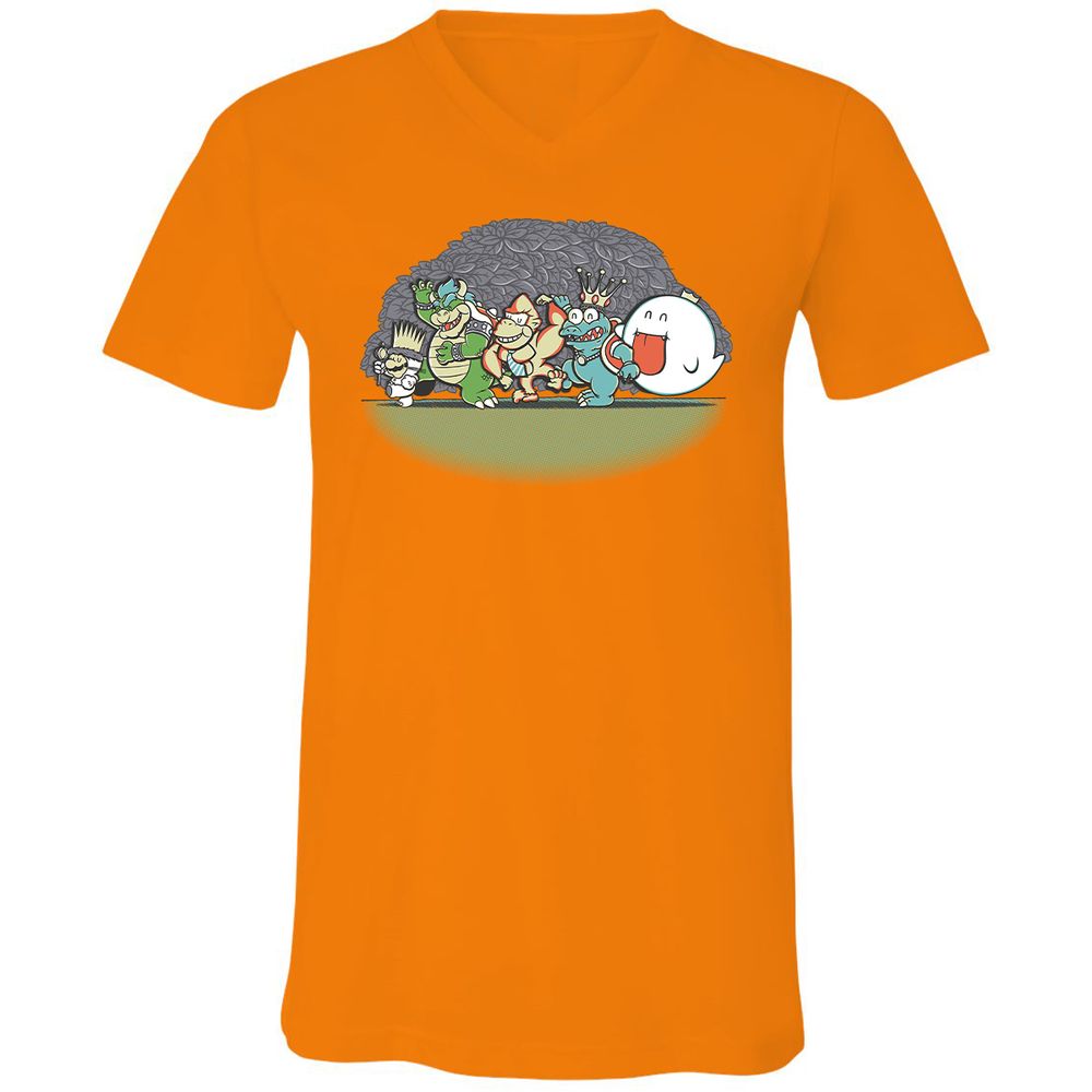 Unisex V-Neck T-Shirt - BPBL3LU5 - Orange - 11