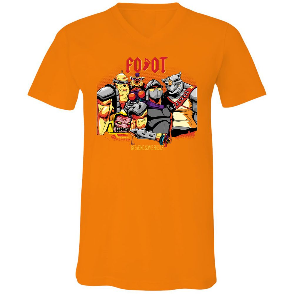 Unisex V-Neck T-Shirt - S697GV2C - Orange - 11