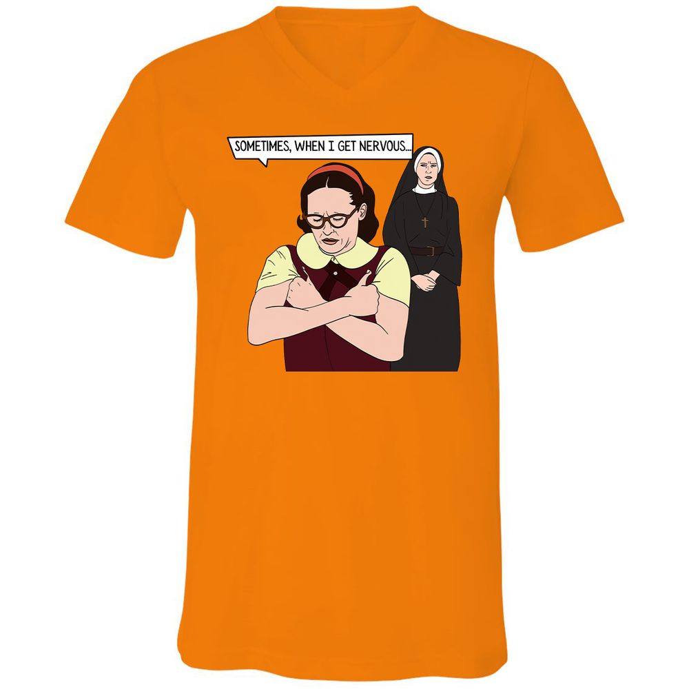 Unisex V-Neck T-Shirt - 276FPWN7 - Orange - 11