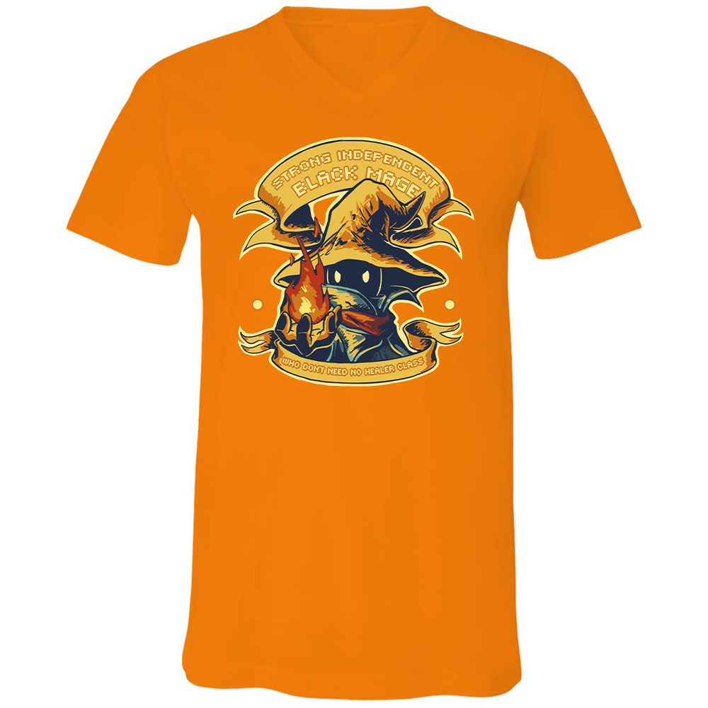 Unisex V-Neck T-Shirt - TA4CN76V - Orange - 11