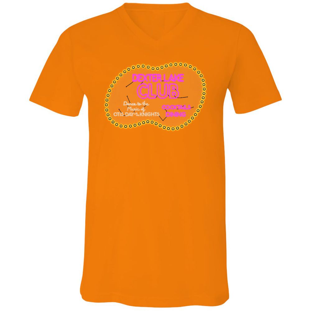 Unisex V-Neck T-Shirt - 7A43X13W - Orange - 11