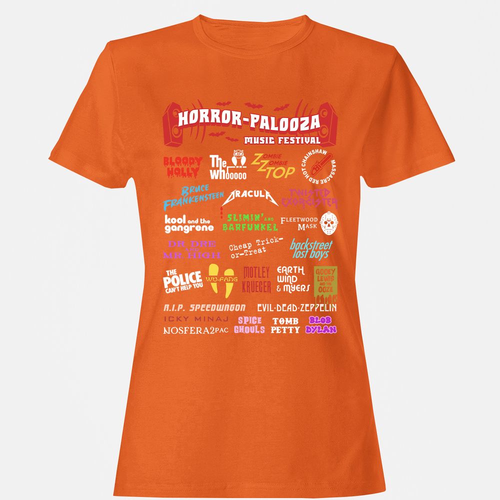 Women's T-Shirt - L5Q67XKS - Orange - 11