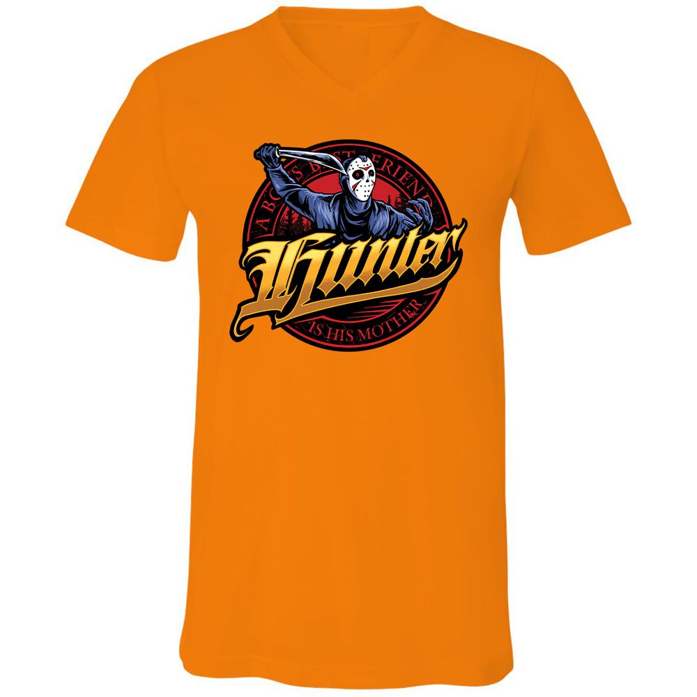Unisex V-Neck T-Shirt - VP31ZNWY - Orange - 11