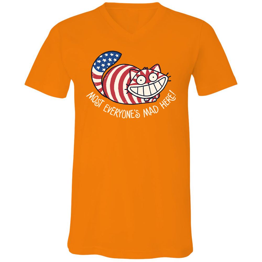 Unisex V-Neck T-Shirt - CPRE4MLA - Orange - 11