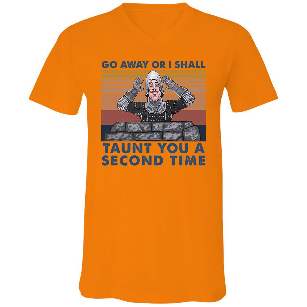 Unisex V-Neck T-Shirt - G5FAPB5L - Orange - 11