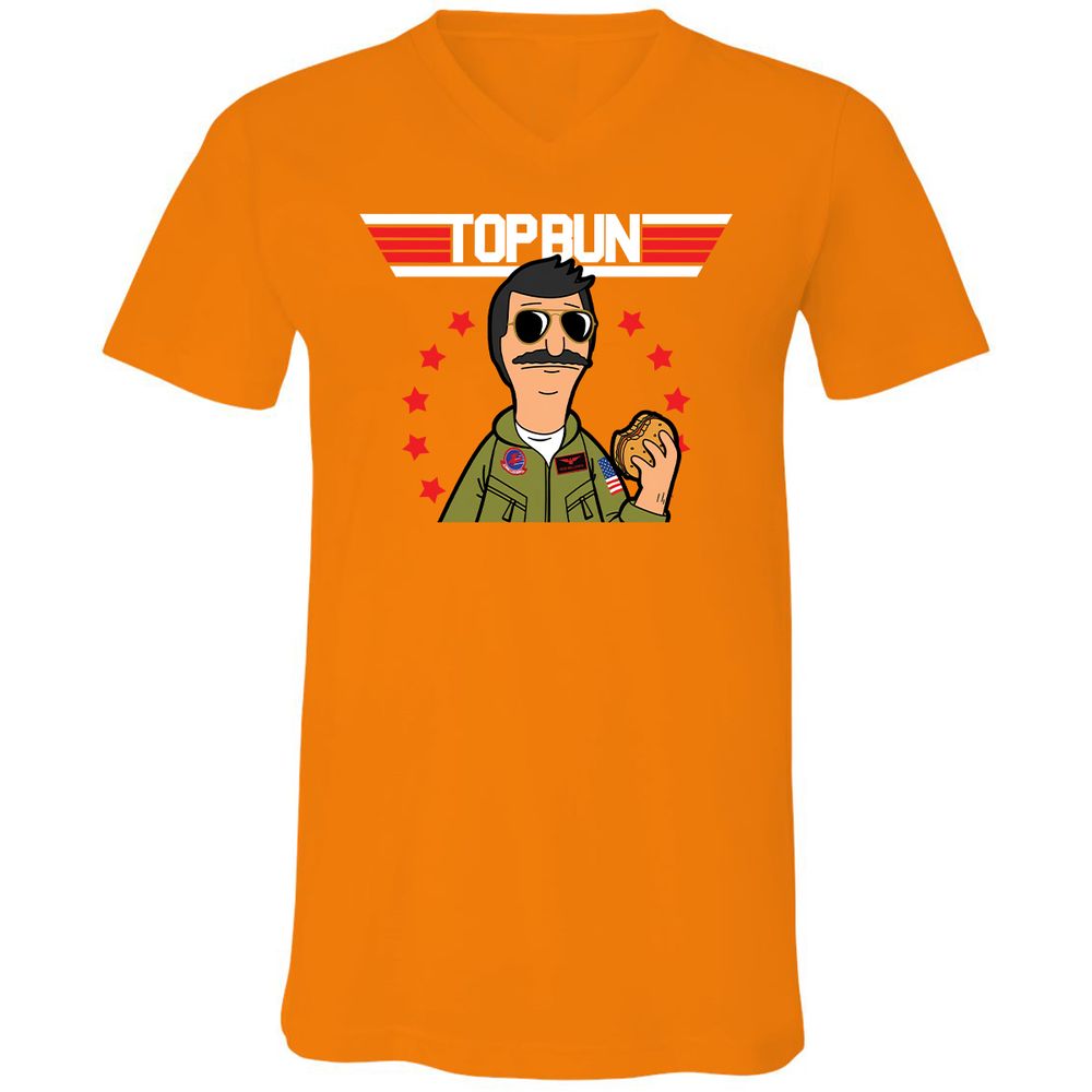 Unisex V-Neck T-Shirt - TTMWXTPD - Orange - 11