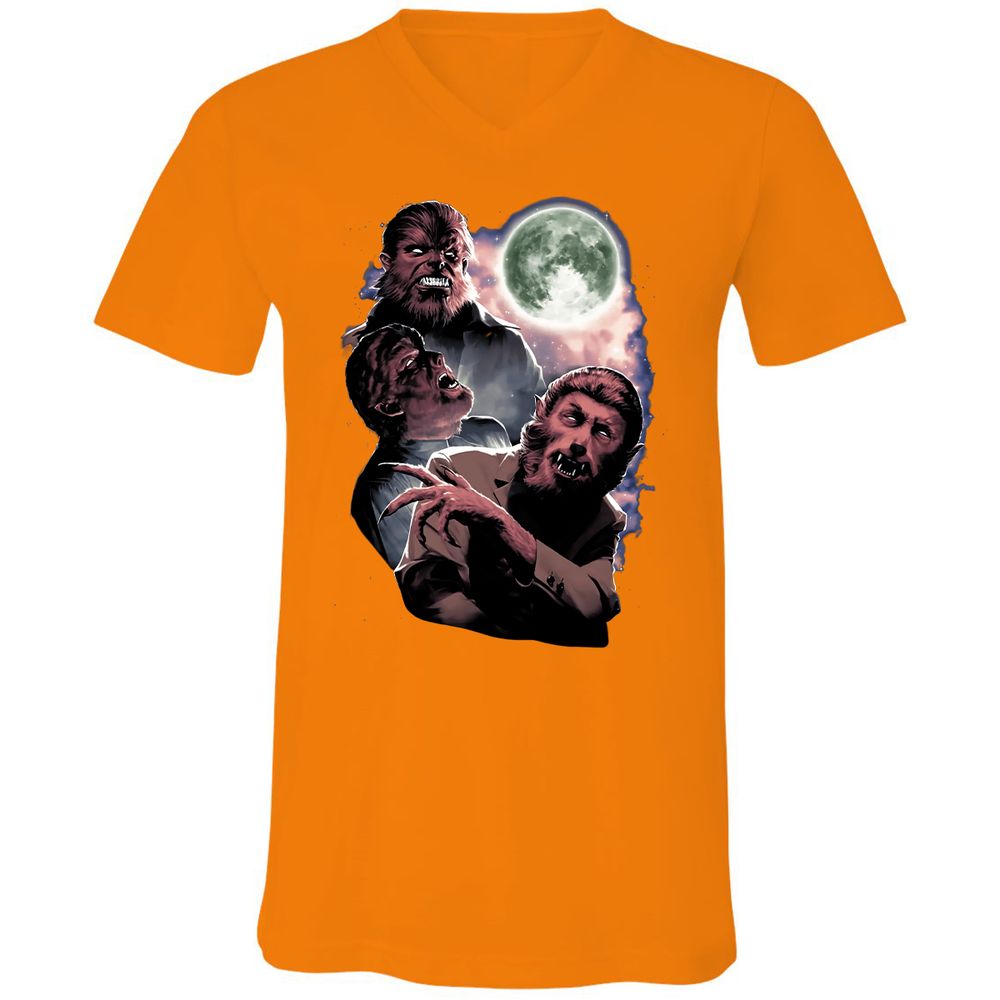 Unisex V-Neck T-Shirt - L399LW31 - Orange - 11