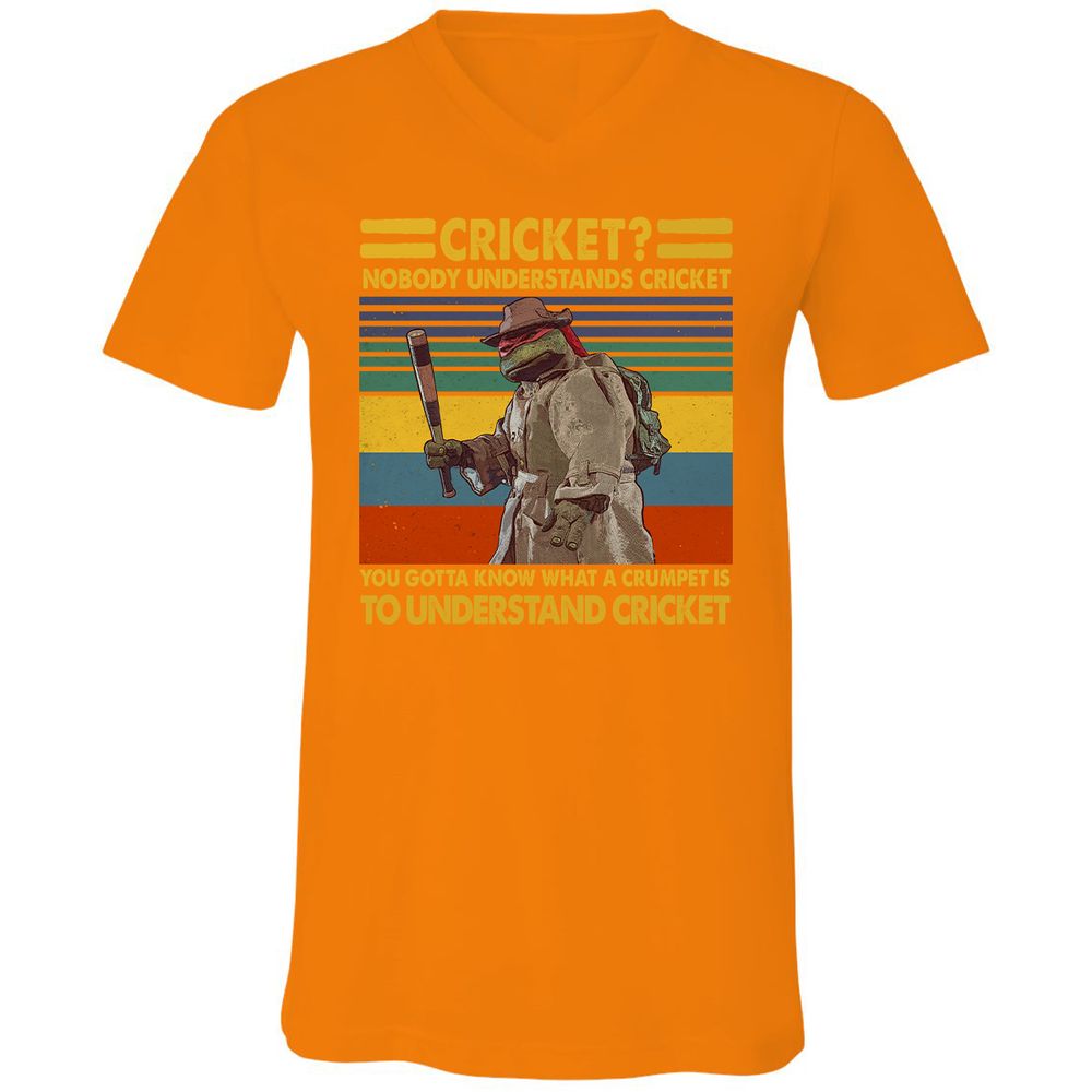 Unisex V-Neck T-Shirt - NVGAM4PP - Orange - 11