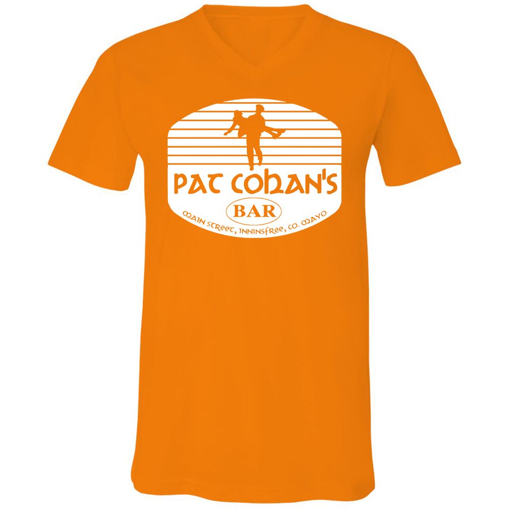 Unisex V-Neck T-Shirt - VPGAAQRZ - Orange - 11