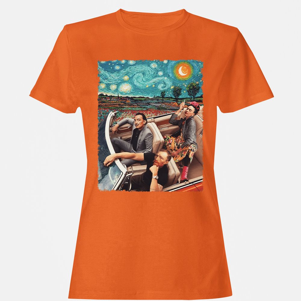 Women's T-Shirt - 74GEV9ZB - Orange - 11