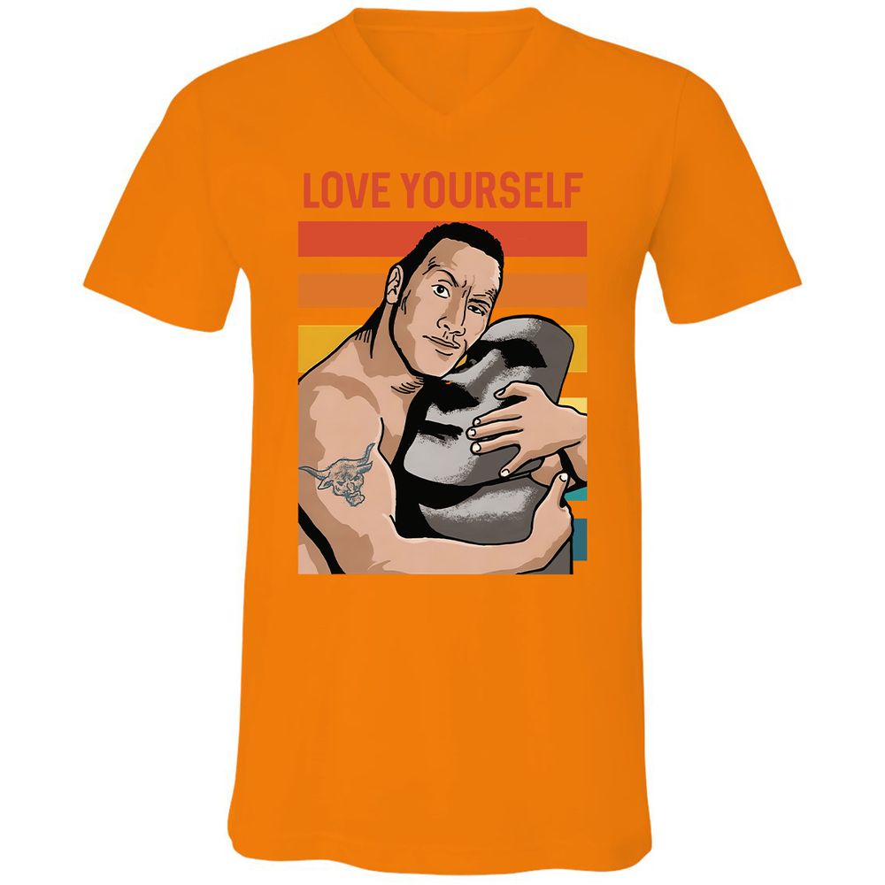 Unisex V-Neck T-Shirt - 1NVH47DA - Orange - 11