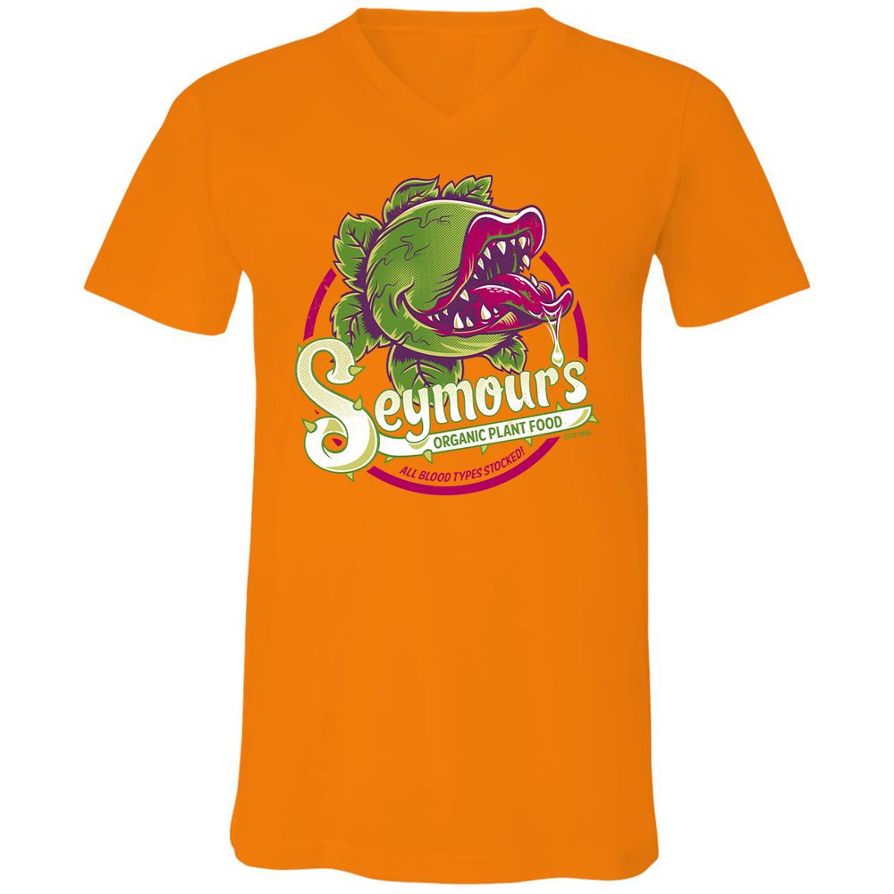 Unisex V-Neck T-Shirt - XXRWZJ1Z - Orange - 11