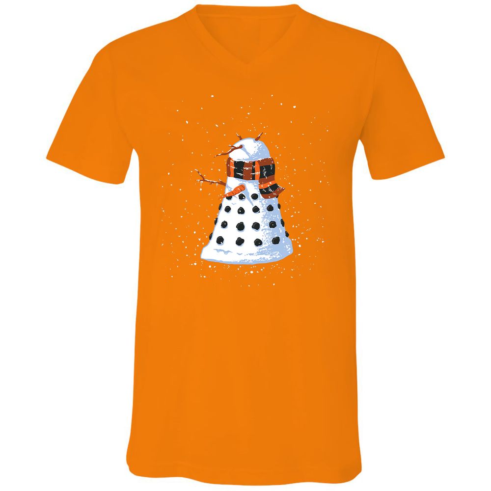 Unisex V-Neck T-Shirt - RRLM7KML - Orange - 11