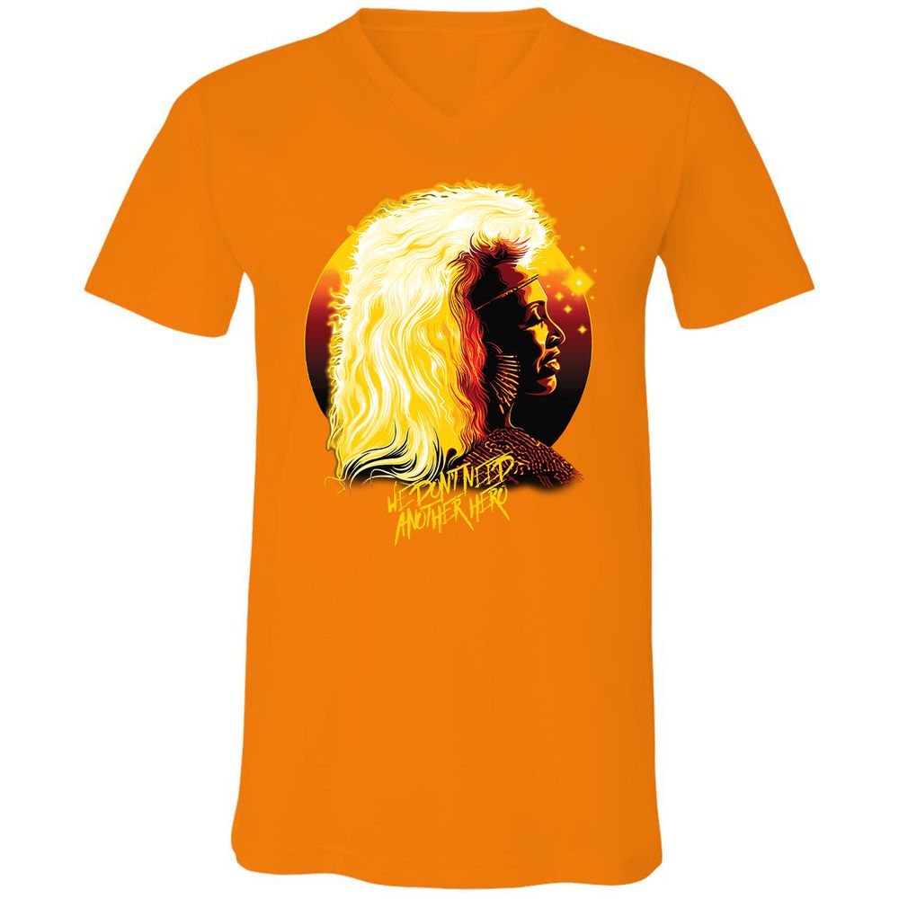 Unisex V-Neck T-Shirt - NJUGH2AF - Orange - 11