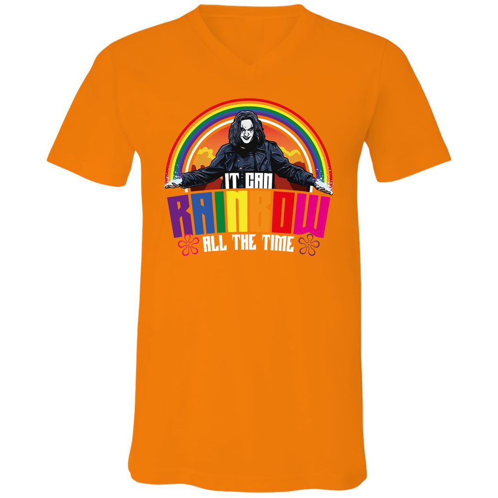 Unisex V-Neck T-Shirt - SPNV65ZJ - Orange - 11