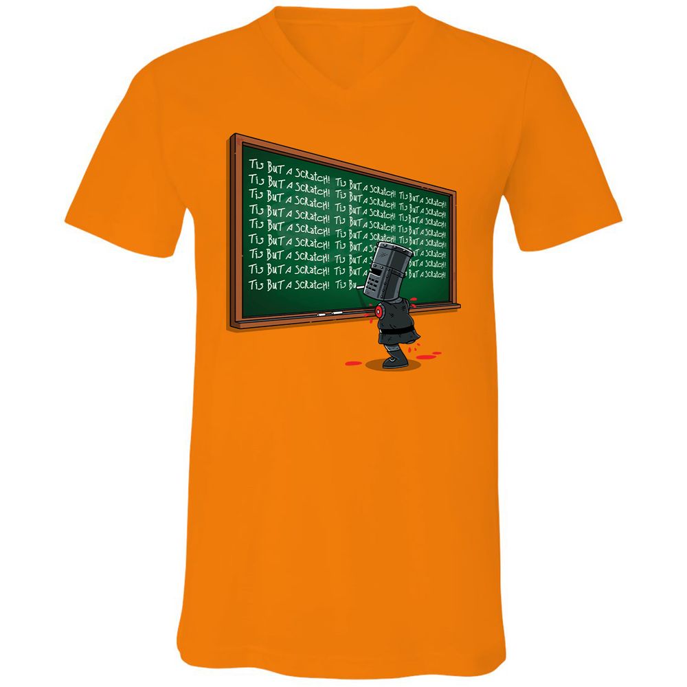 Unisex V-Neck T-Shirt - 3GNHZJWW - Orange - 11