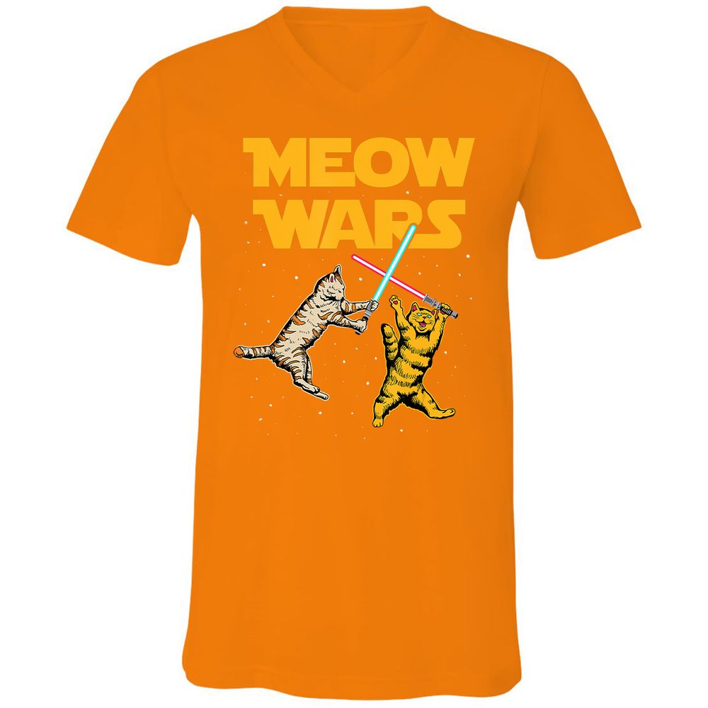 Unisex V-Neck T-Shirt - 2Z96QF1T - Orange - 11