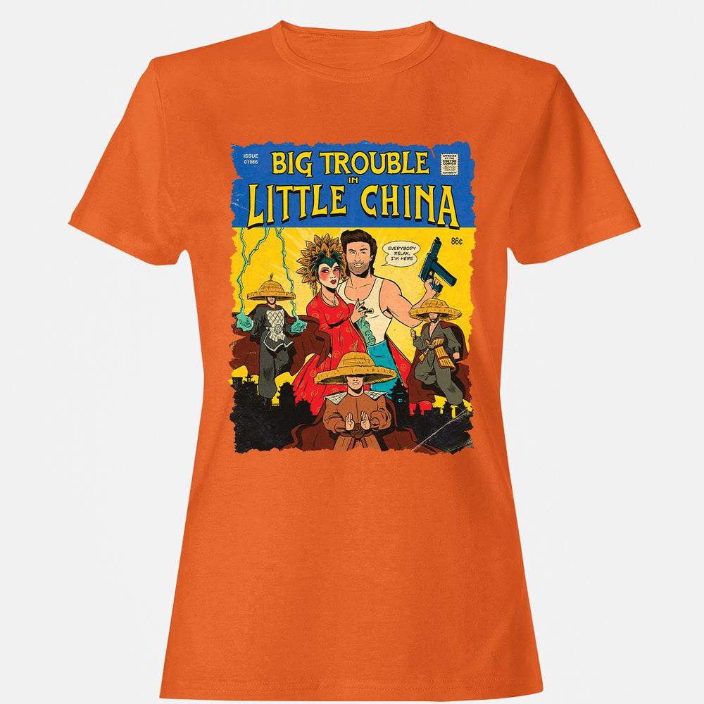 Women's T-Shirt - HUZ89R6X - Orange - 11