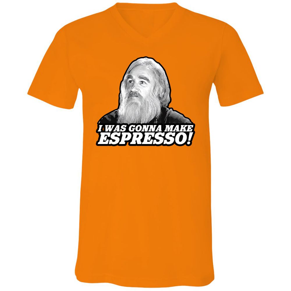 Unisex V-Neck T-Shirt - 34C86UGB - Orange - 11