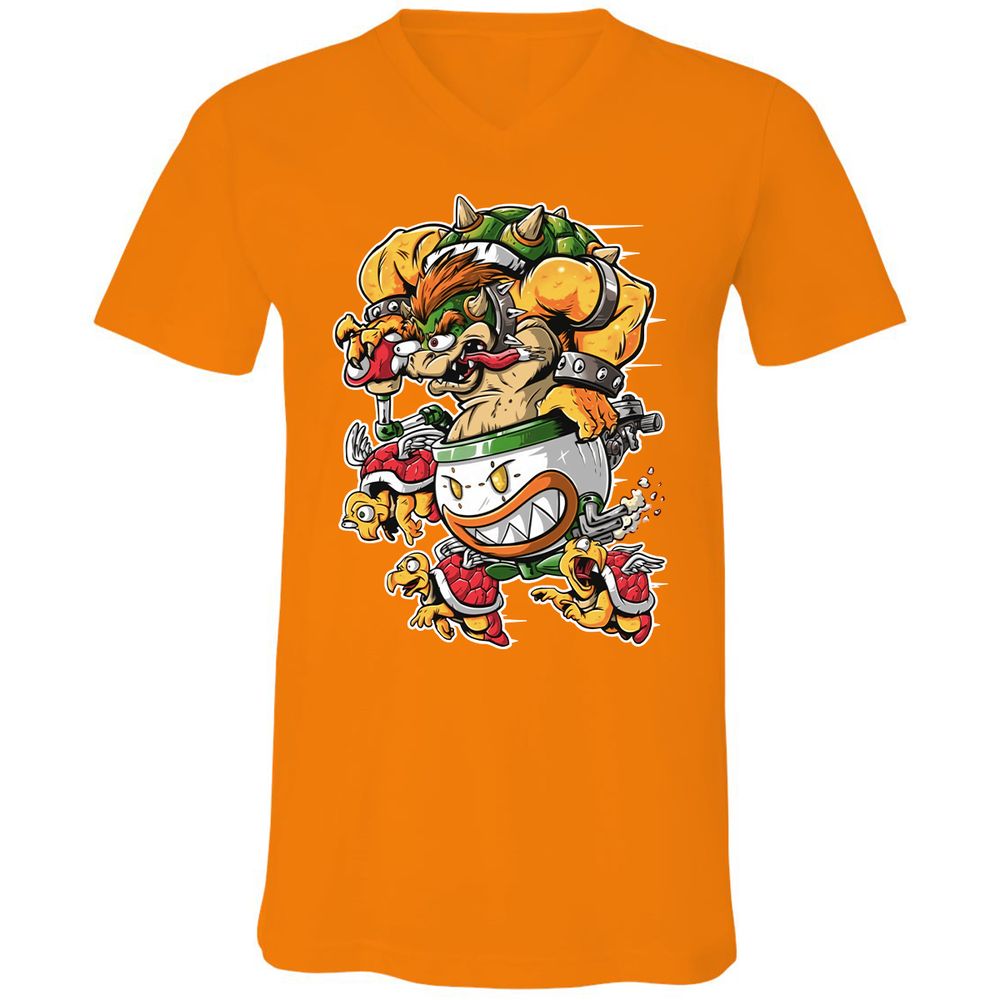 Unisex V-Neck T-Shirt - VS1SEVXJ - Orange - 11