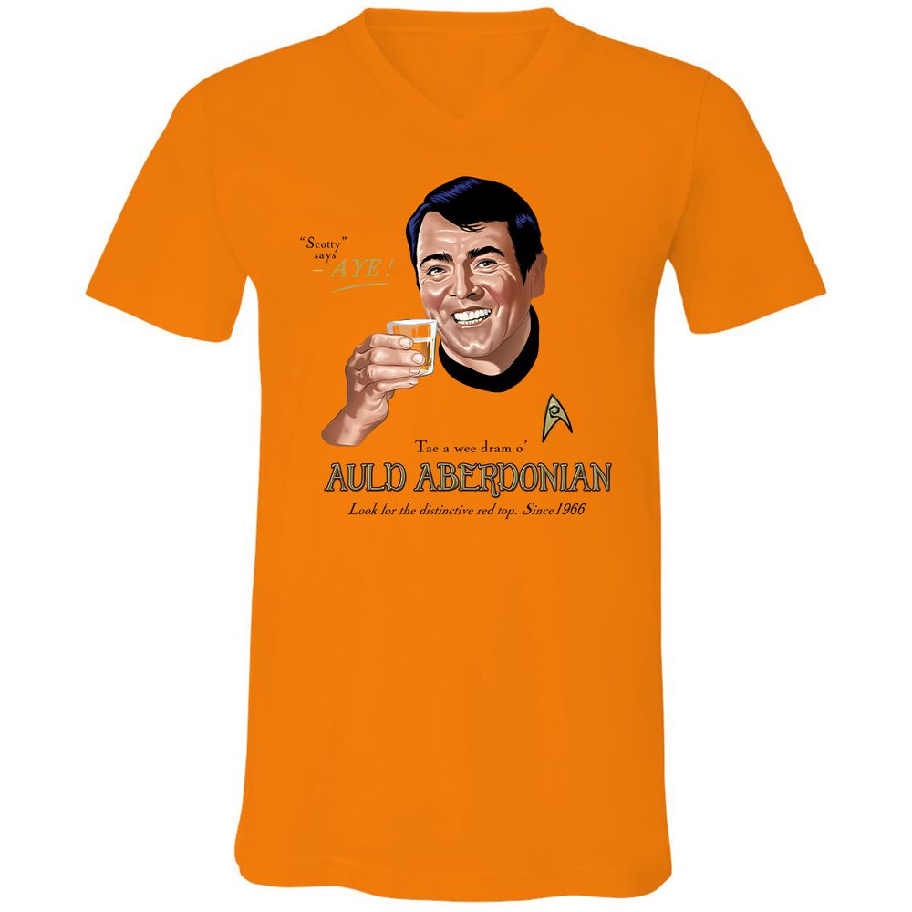 Unisex V-Neck T-Shirt - XNT61TL3 - Orange - 11