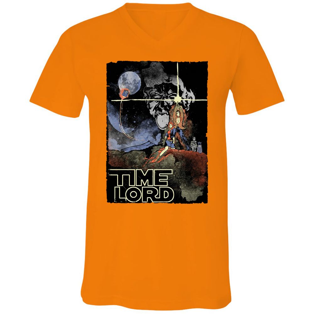 Unisex V-Neck T-Shirt - YR427ZBU - Orange - 11