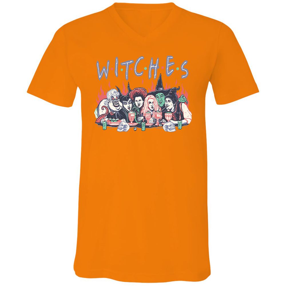 Unisex V-Neck T-Shirt - 72G1JJ7P - Orange - 11