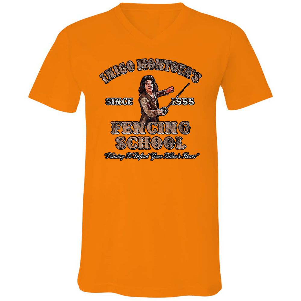 Unisex V-Neck T-Shirt - QYSCE93S - Orange - 11