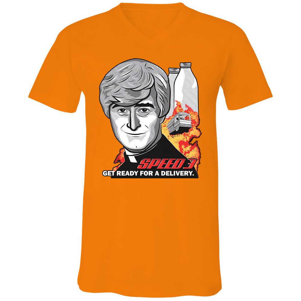Unisex V-Neck T-Shirt - ESG9SEK3 - Orange - 11