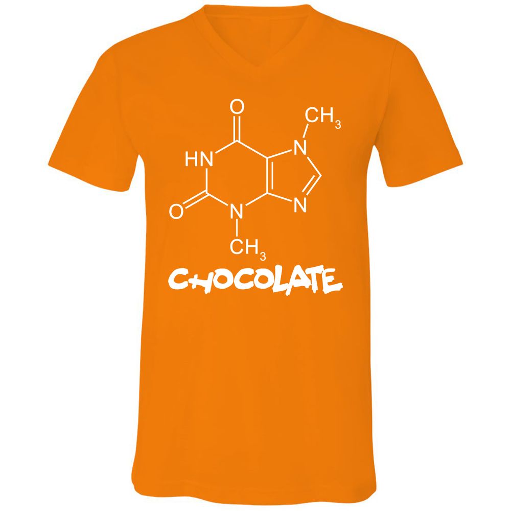 Unisex V-Neck T-Shirt - HFP838JP - Orange - 11