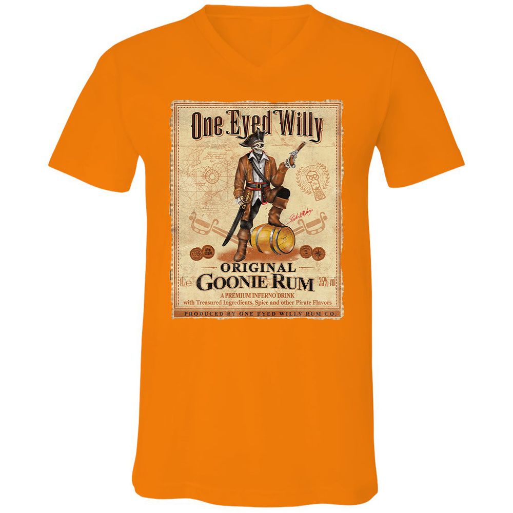 Unisex V-Neck T-Shirt - PL9BDCCB - Orange - 11