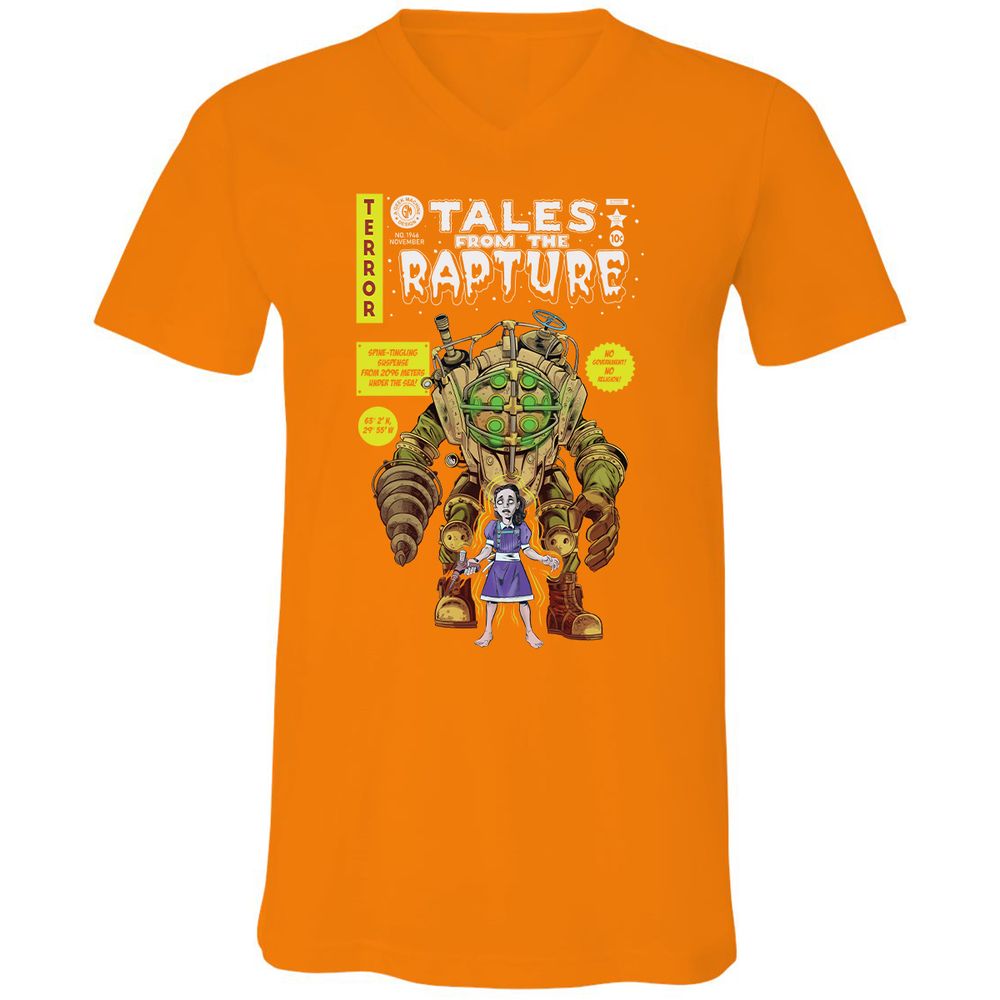 Unisex V-Neck T-Shirt - 3Y83WHEP - Orange - 11