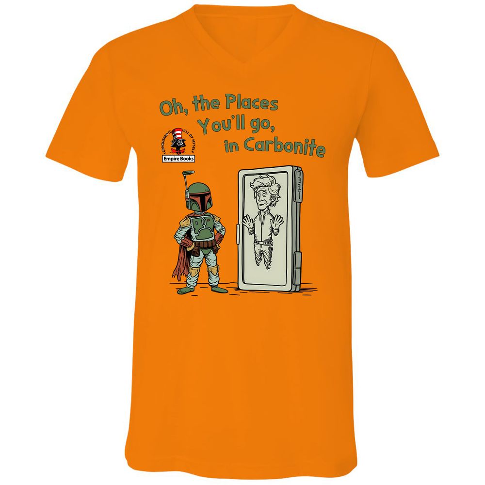 Unisex V-Neck T-Shirt - 1AVBPXN4 - Orange - 11