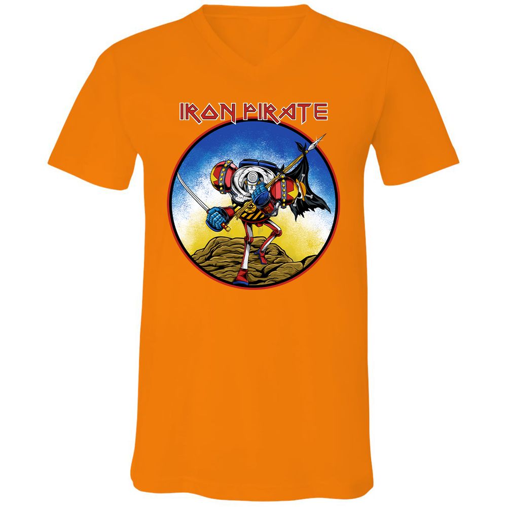 Unisex V-Neck T-Shirt - 3VTMB9AP - Orange - 11