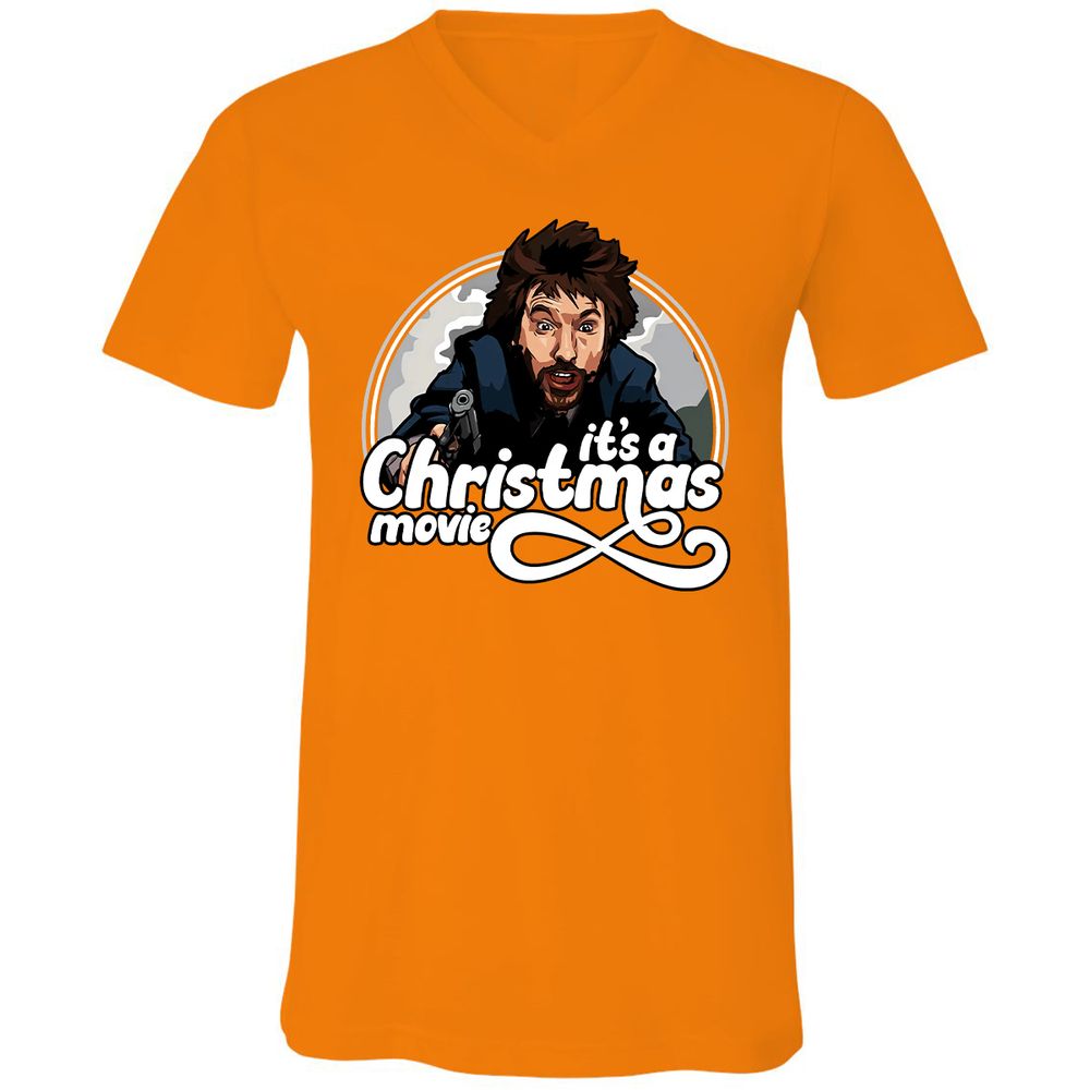 Unisex V-Neck T-Shirt - 2F8ERZPU - Orange - 11