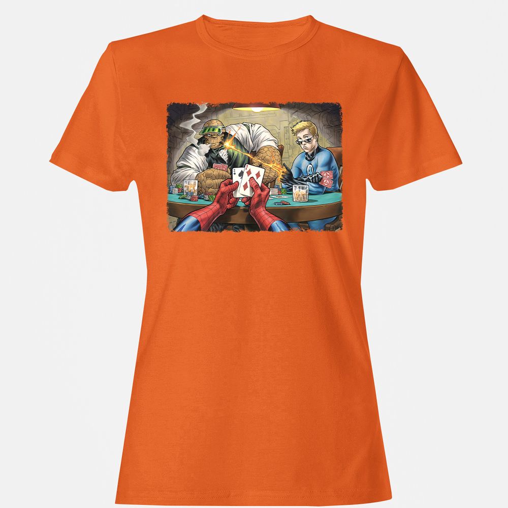 Women's T-Shirt - 8BZF2ZR9 - Orange - 11