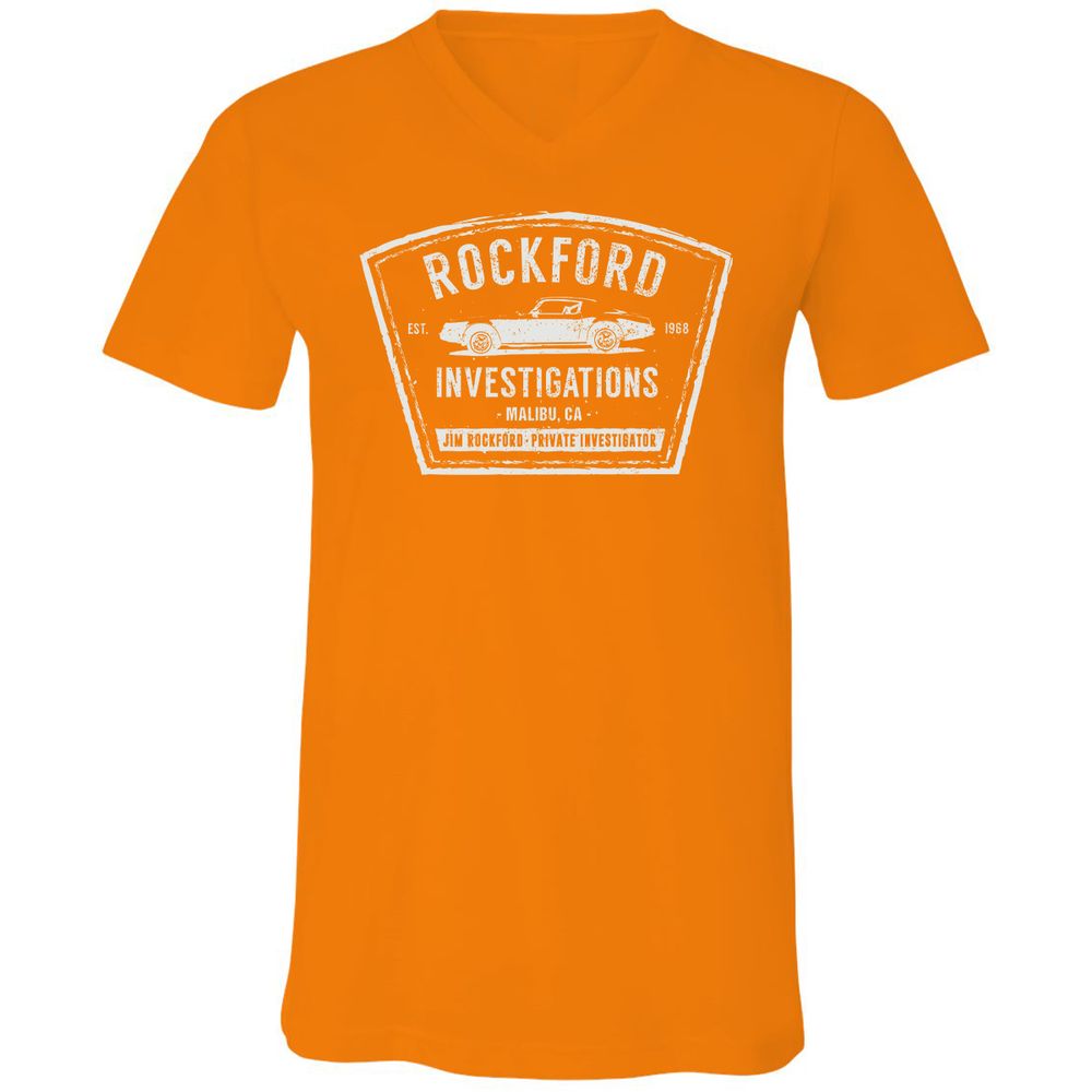 Unisex V-Neck T-Shirt - 7N4H7ENE - Orange - 11