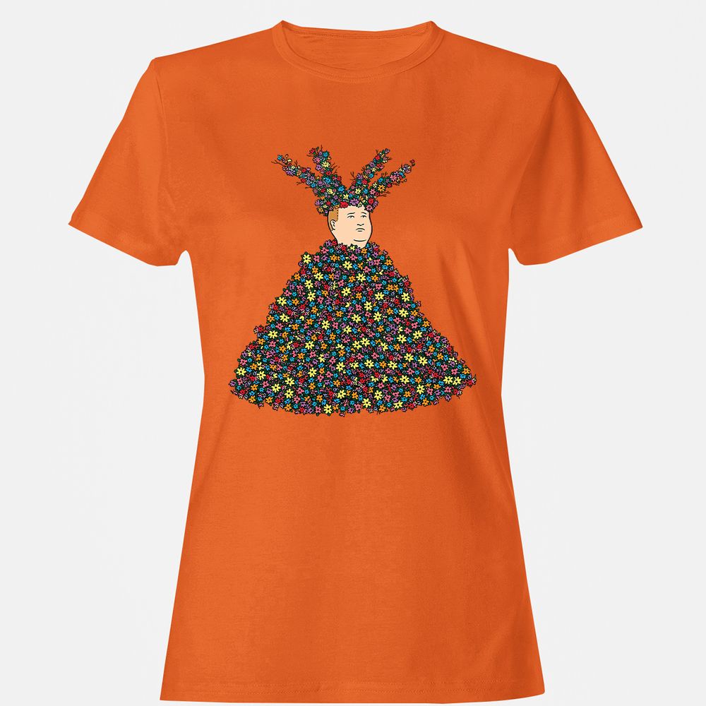 Women's T-Shirt - U4FZDN7N - Orange - 11
