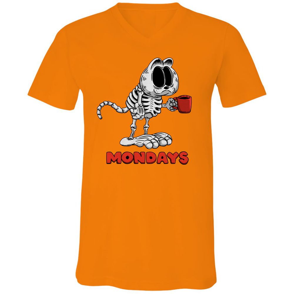 Unisex V-Neck T-Shirt - VSCKE4EM - Orange - 11