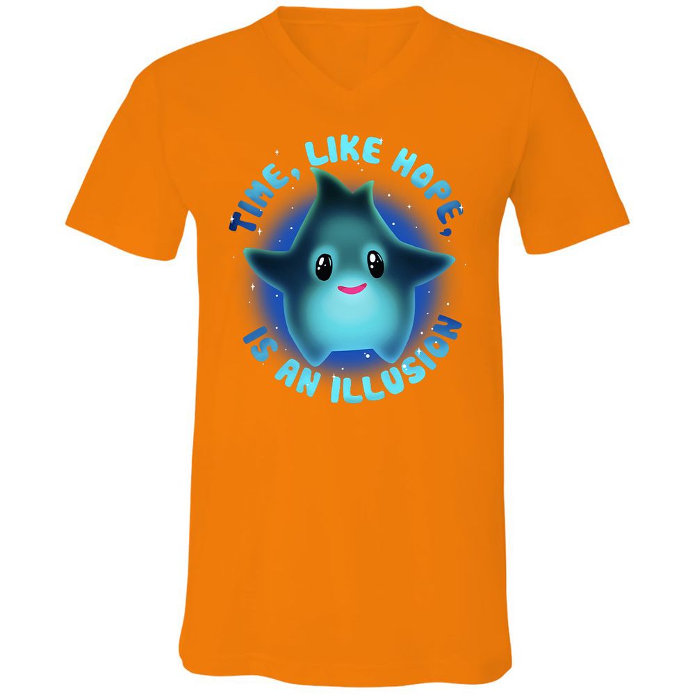 Unisex V-Neck T-Shirt - 86VDM62S - Orange - 11