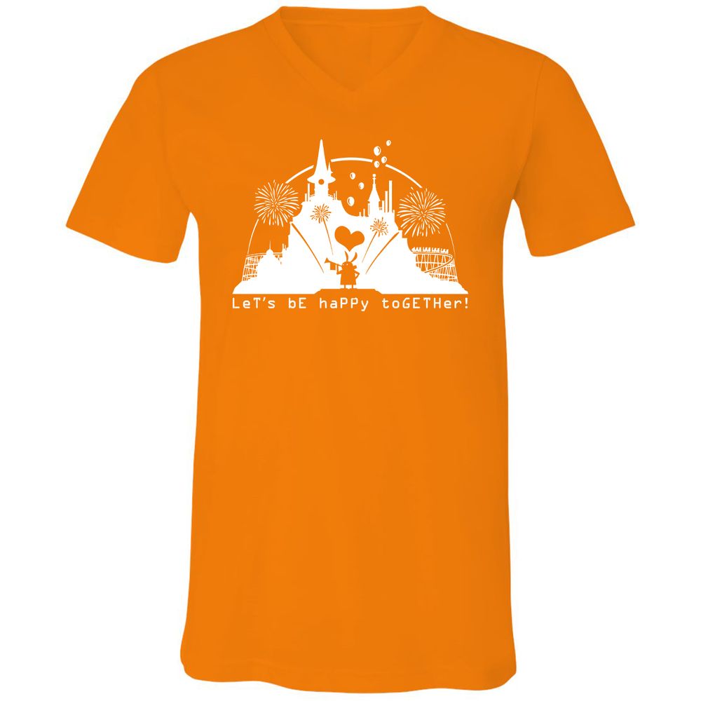 Unisex V-Neck T-Shirt - LAQ3359G - Orange - 11