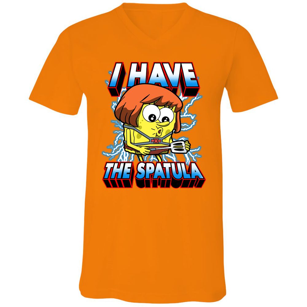 Unisex V-Neck T-Shirt - W44GA4GB - Orange - 11