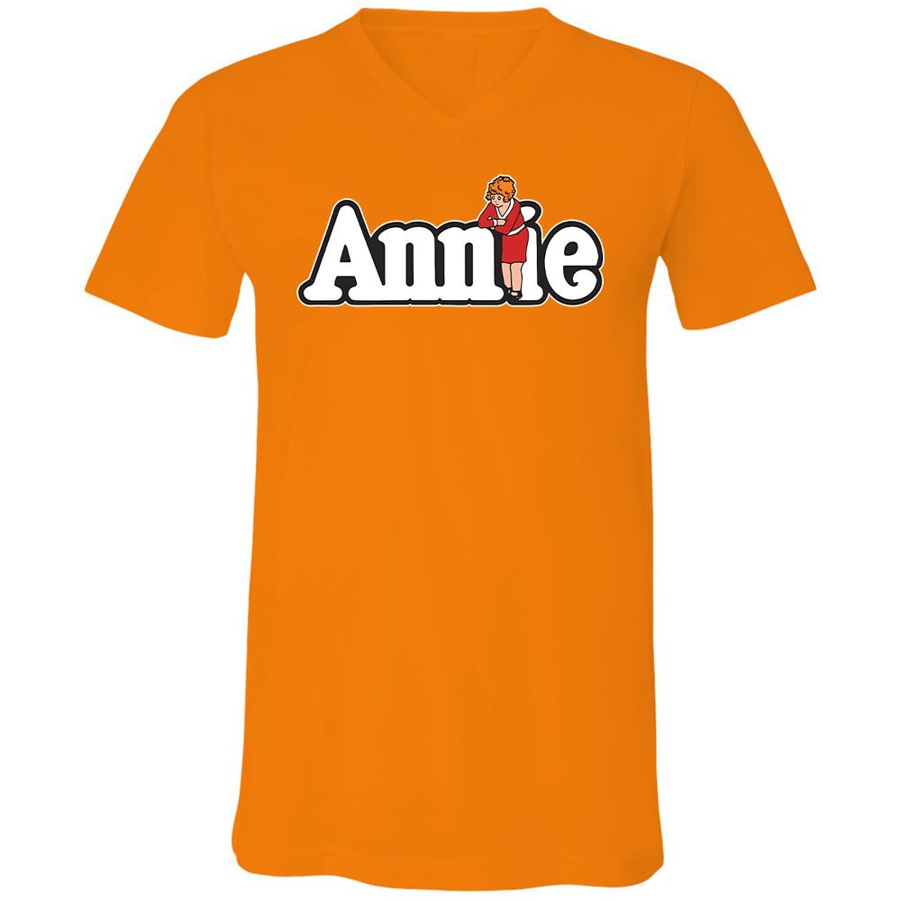 Unisex V-Neck T-Shirt - NQG1NV8N - Orange - 11