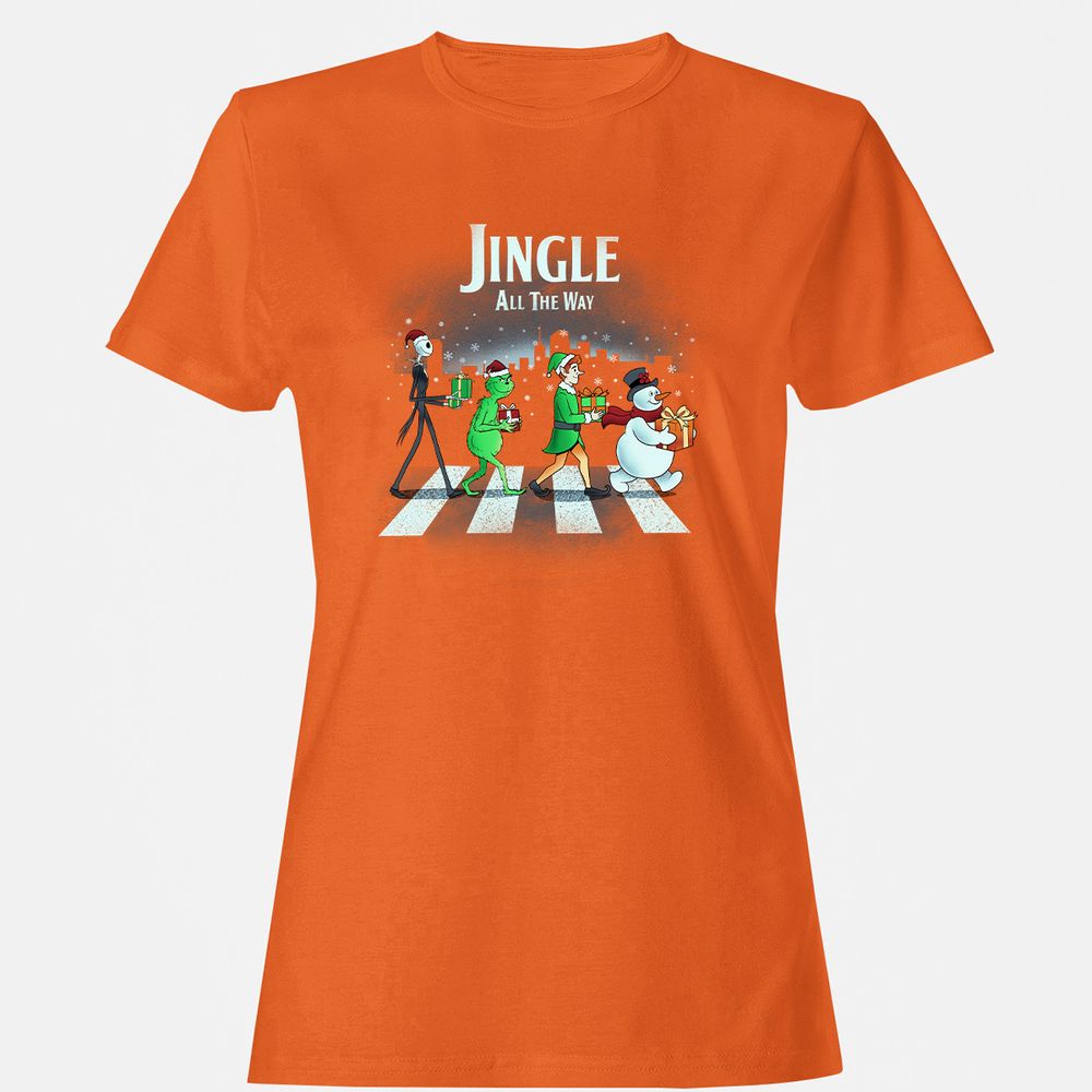 Women's T-Shirt - B5JLG9MT - Orange - 11