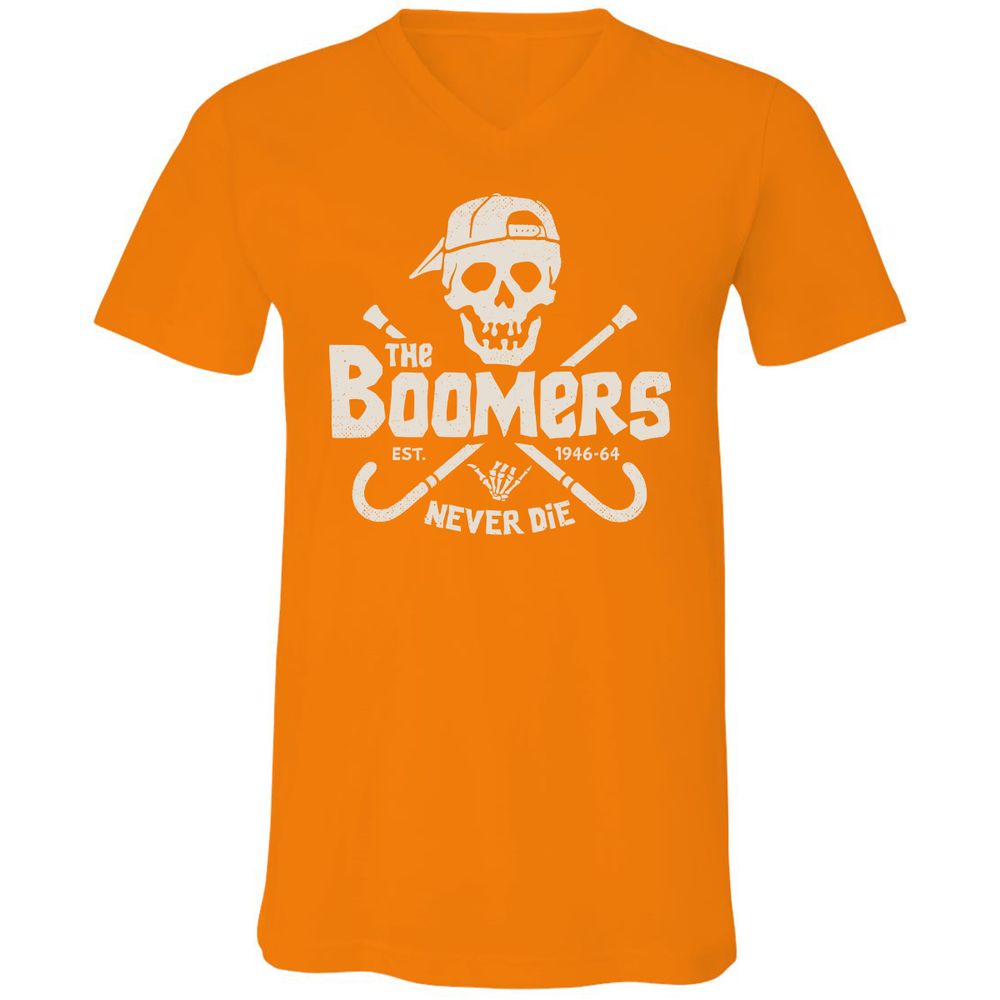 Unisex V-Neck T-Shirt - HS62EAC9 - Orange - 11