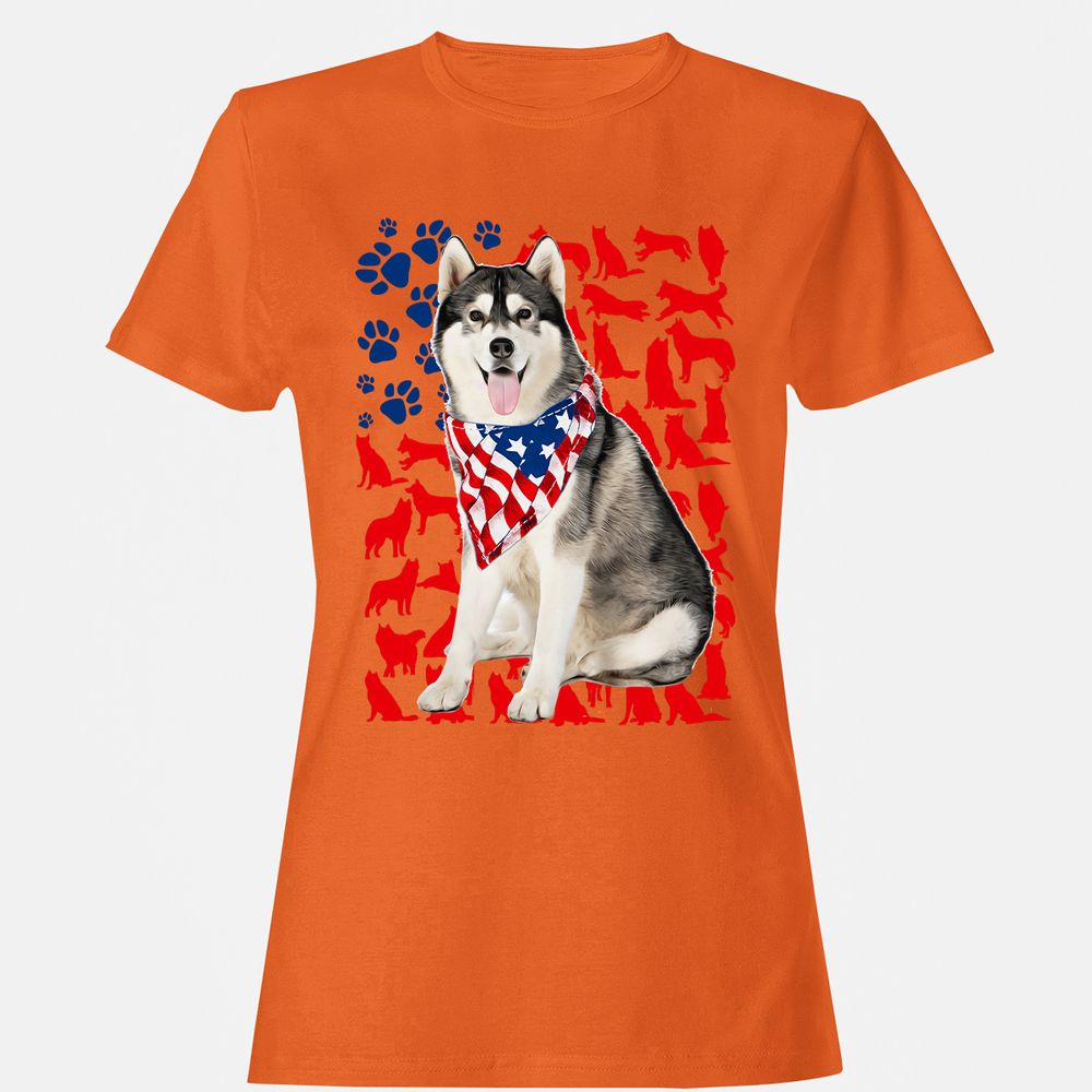 Women's T-Shirt - F6BKQ3DD - Orange - 11