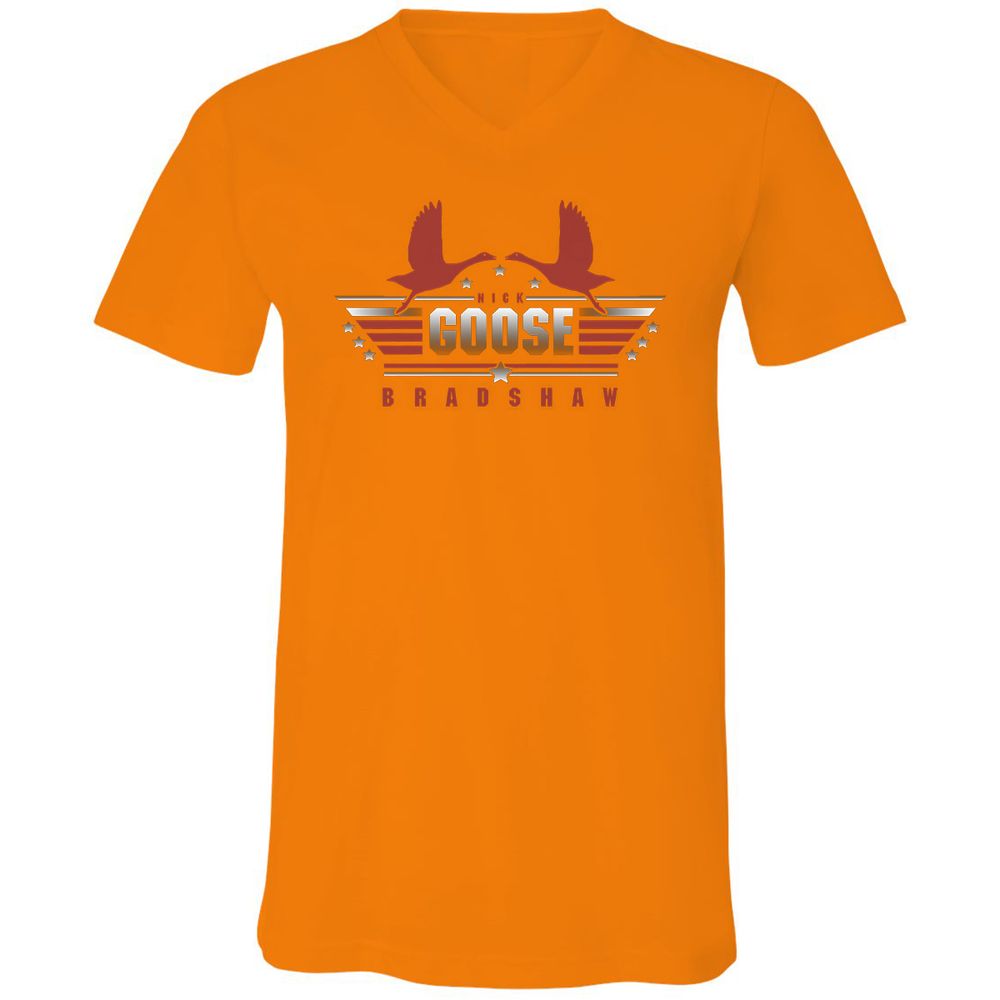 Unisex V-Neck T-Shirt - P6P64REX - Orange - 11