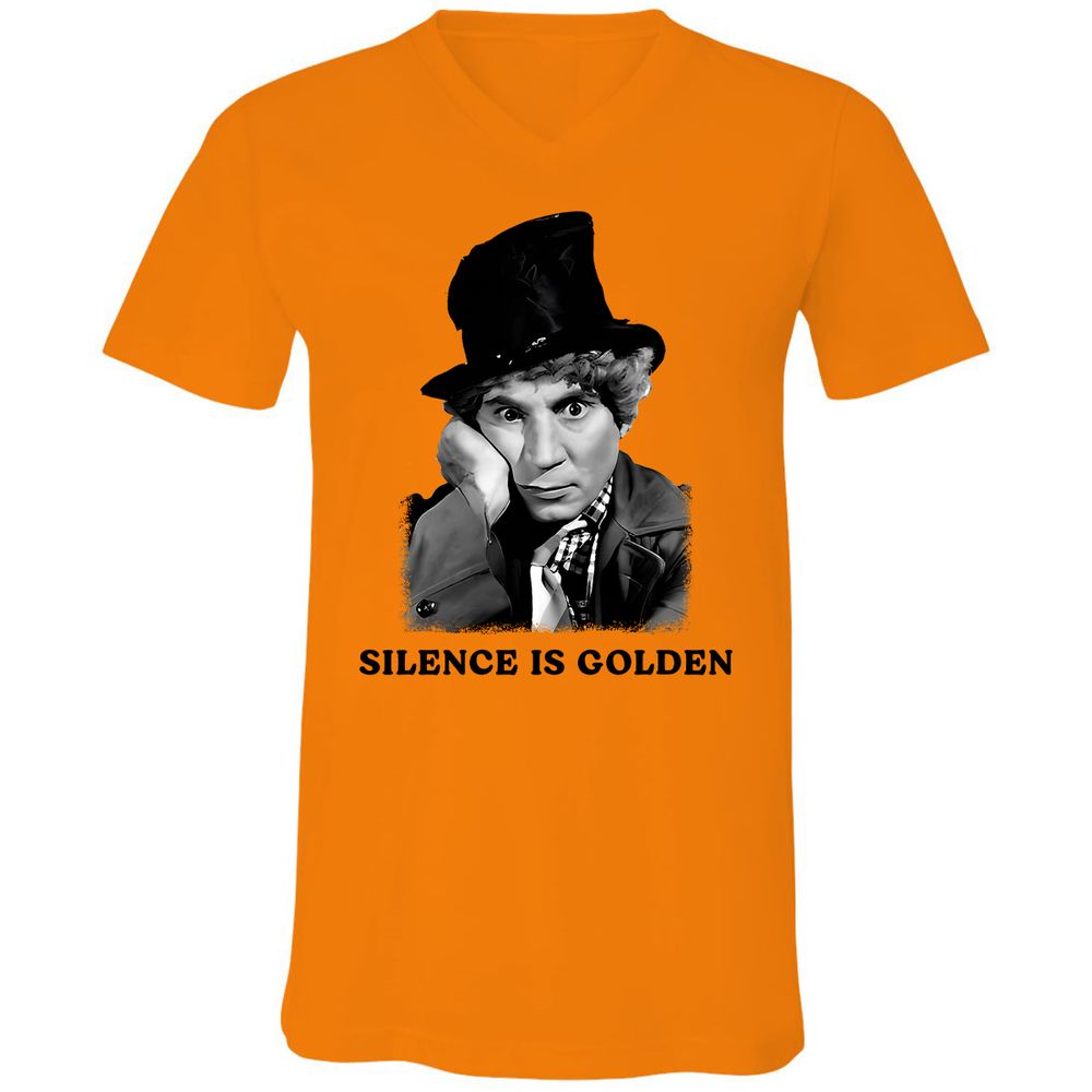 Unisex V-Neck T-Shirt - ZMRZECET - Orange - 11